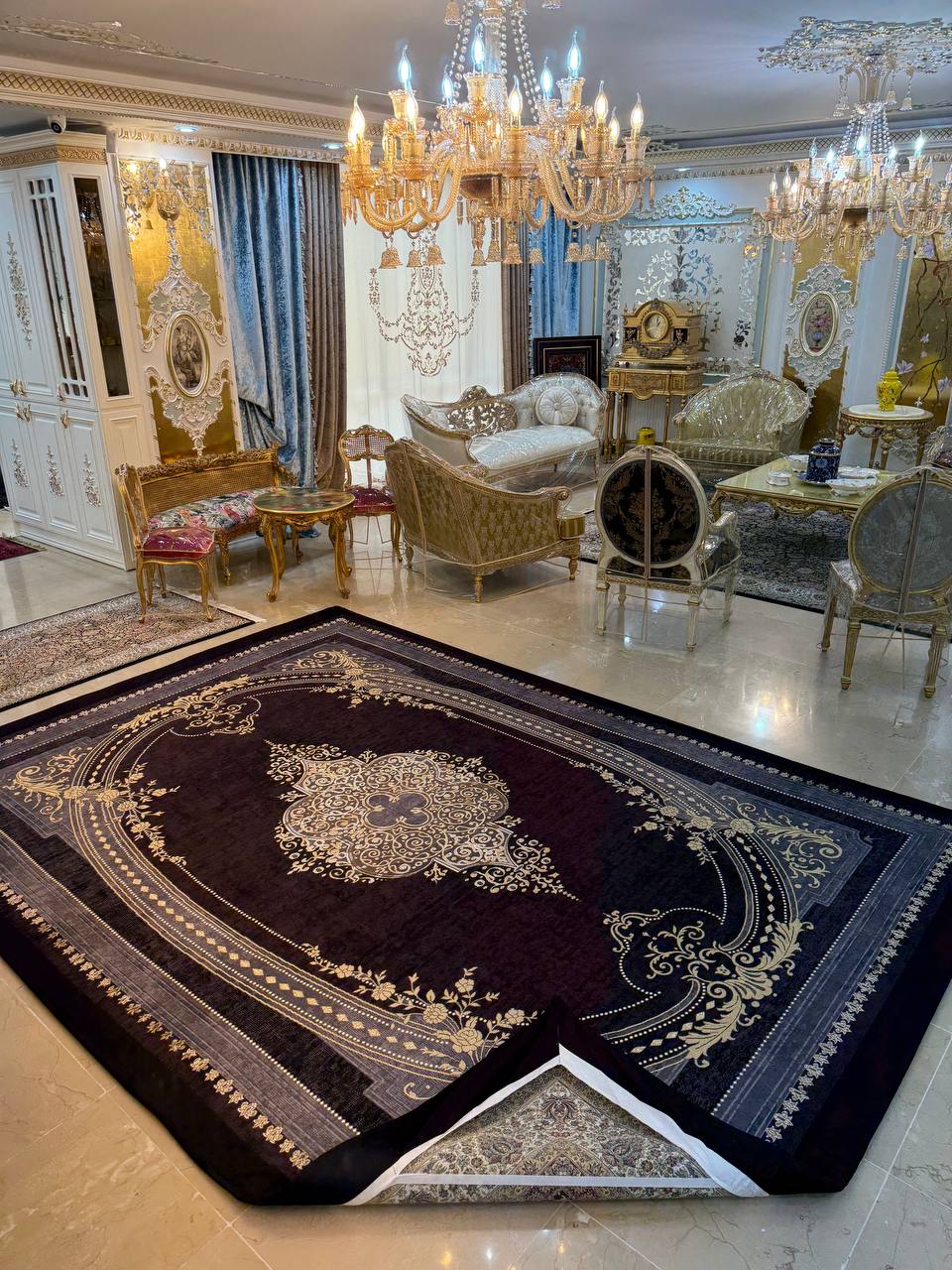 روفرشی کش دار مخمل شانل کد 2102
