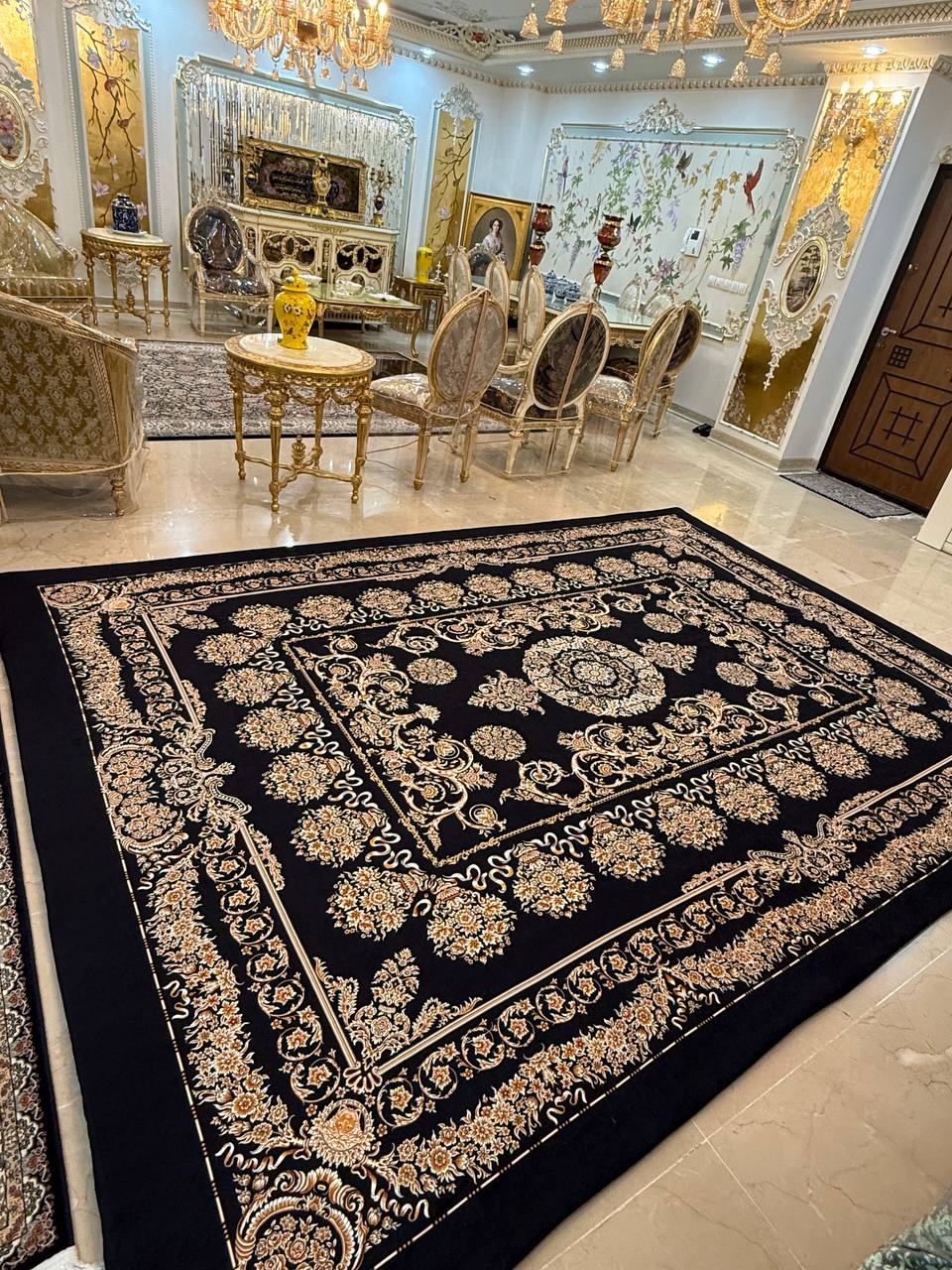 روفرشی کش دار مخمل شانل کد 3459
