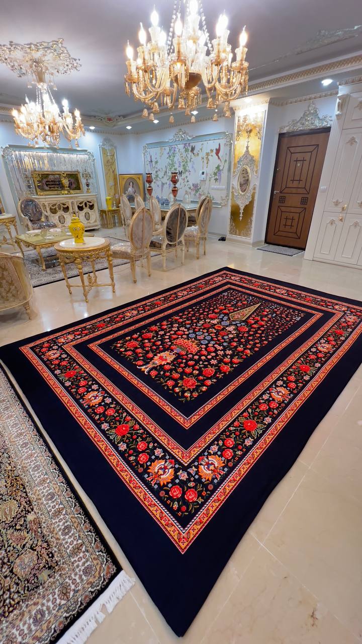 روفرشی کش دار مخمل شانل کد 2642