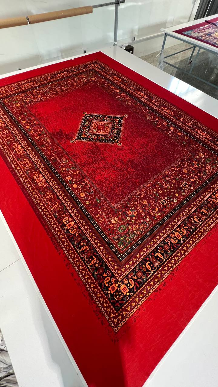 روفرشی کش دار مخمل شانل کد 2581