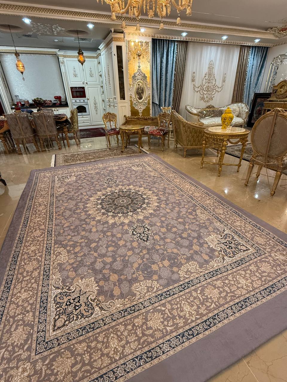 روفرشی کش دار مخمل شانل کد 2578