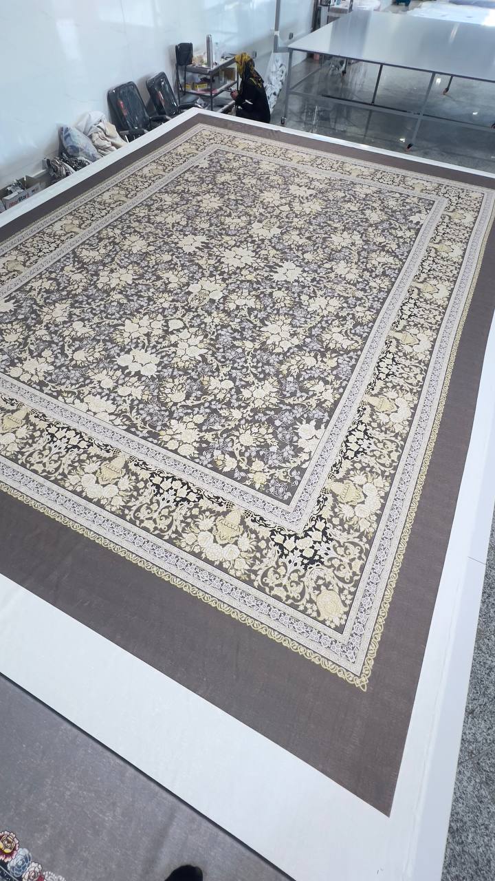 روفرشی کش دار مخمل شانل کد 2628
